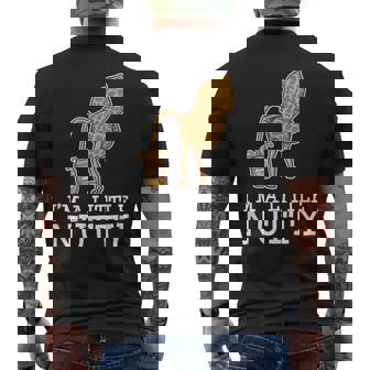 Peanut Butter Nut Peeing I'm a Little Nutty Men's Back Print T-Shirt - Monsterry