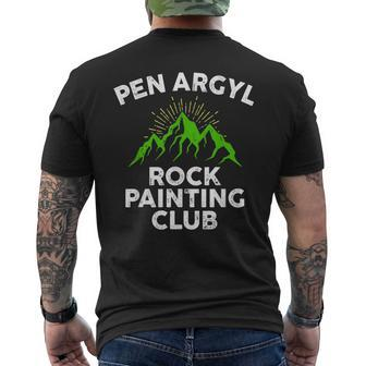 Pen Argyl Rock Painting Club High School Football Memories Men's T-shirt Back Print - Monsterry DE