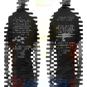 We The People In 1775 They Tried To Take Our Guns Shot Them Men's T-shirt Back Print | Mazezy