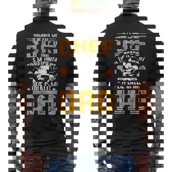 Some People Call Me Chef The Most Important People Call Me Men's T-shirt Back Print - Thegiftio UK