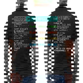 My Perfect Day Play Video Games Gamer Gaming Men's T-shirt Back Print - Seseable