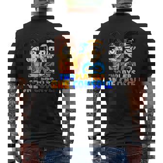 Perfect Gaming Tpoc Two Players One Console Game Lover T-shirt da uomo con stampa posteriore - Novitaregali
