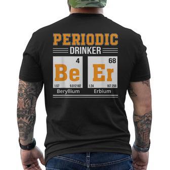 Periodic Drinker Beer Science Beer Drinking Men's T-shirt Back Print - Monsterry