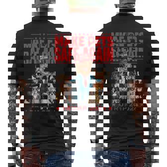 Make Pets Safe Again Trump 2024 Save Our Pets Men's T-shirt Back Print | Mazezy