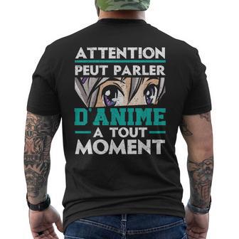 Peut Parler De Anime Otaku Japon Animé Cadeau Manga T-shirt imprimé au dos - Cadeauxyz