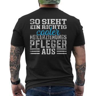 Pfleger So Ssieht Ein Richtig Cooler Healing Training Care T-Shirt mit Rückendruck - Geschenkecke