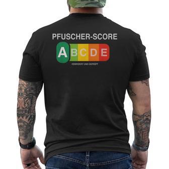 Pfuscher Score T-Shirt mit Rückendruck - Geschenkecke