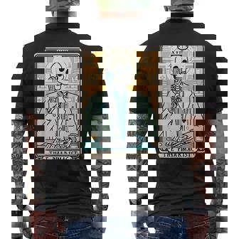 The Pharmacist Pharmacy Tech Tarot Card Skeleton Pharmd Men's T-shirt Back Print | Mazezy