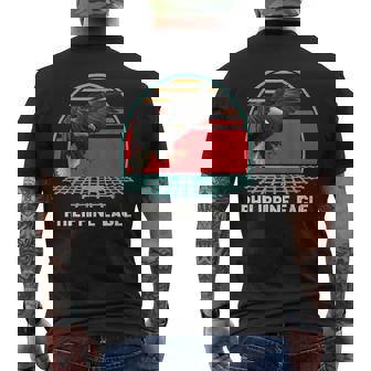 Philippine Eagle Sunrise Men's T-shirt Back Print - Monsterry