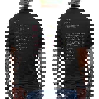 Php Code Programmers Nera T-shirt da uomo con stampa posteriore - Novitaregali