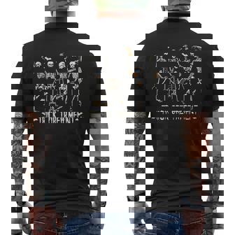 Physical Therapy Halloween Trick Or Treatment Pt Pta Men's T-shirt Back Print - Thegiftio UK