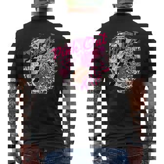 Pink Out American Football Warrior Breast Cancer Awareness Men's T-shirt Back Print - Thegiftio UK