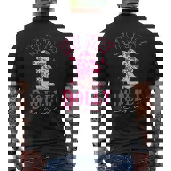 Pink Cowgirl In My Dolly Era Dolly Personalized Name Men's T-shirt Back Print | Seseable UK