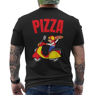 Pizza Driver Pizza Service Supplier Pizza Service T-Shirt mit Rückendruck - Geschenkecke