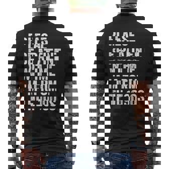 Please Be Patient With Me I'm From The 1900S Vintage Men's T-shirt Back Print - Monsterry