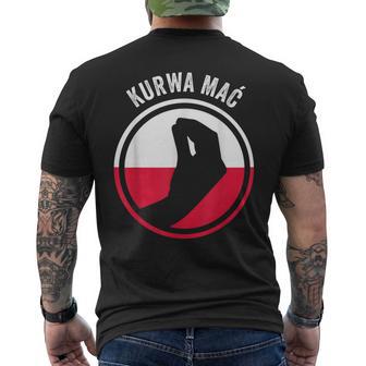 Polska Kurwa Pole Polish Flag T-Shirt mit Rückendruck - Geschenkecke