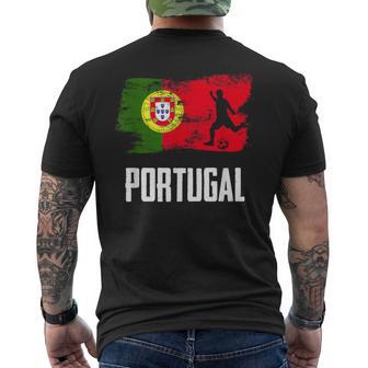 Portugal Flag Jersey Portuguese Soccer Team Portuguese T-Shirt mit Rückendruck - Seseable