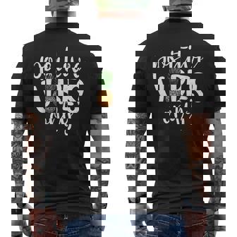 Positive Vibe Only Transfer Day Pineapple Infertility Ivf Men's T-shirt Back Print - Thegiftio UK