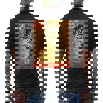 Posterintage Della Regina Elisabetta Ii Fan Regno Unito Monarca T-shirt da uomo con stampa posteriore - Novitaregali