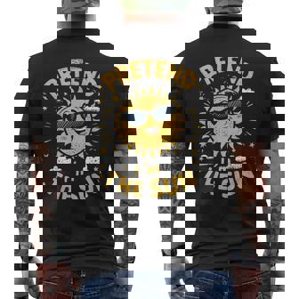 Pretend I'm The Sun Lazy Halloween Matching Costume Men's T-shirt Back Print - Seseable