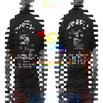 To Pretty To Be Straight Lgbt Lesbian Gay Pride Men's T-shirt Back Print - Thegiftio UK