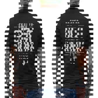 Promoted To Great Grandpa 2025 Soon To Be Greats Grandpa Men's T-shirt Back Print - Monsterry