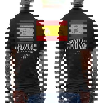 Puertollano España Souvenir Linda Ciudad Bandera Camiseta Hombre Estampado Espalda - Regaloses