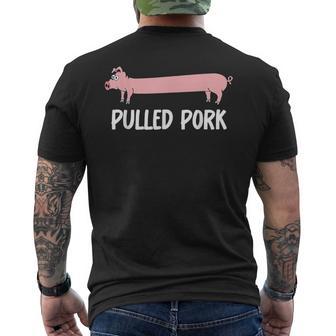 Pulled Pork Lustiges Schweinchen Bbq T-Shirt mit Rückendruck - Geschenkecke