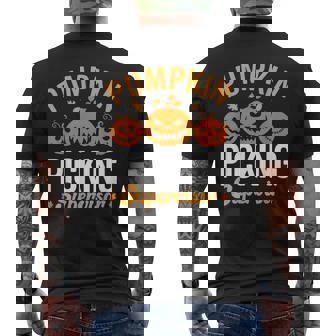 Pumpkin Picking Supervisor Family Matching Pumpkin Patch Men's T-shirt Back Print - Thegiftio UK