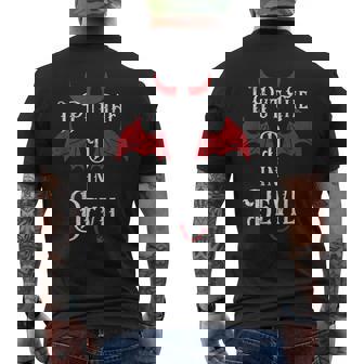 I Put The D In Devil Halloween Matching Couple Men's T-shirt Back Print - Monsterry