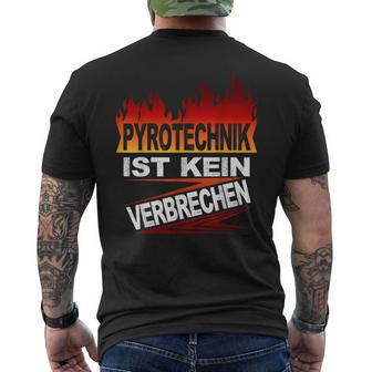 Pyrotechnik Ist Keinercrimes T-Shirt mit Rückendruck - Seseable