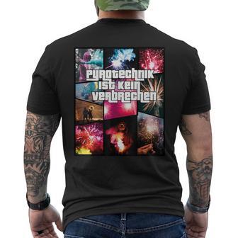 With Pyrotechnik Ist Keinerkommen Fire T-Shirt mit Rückendruck - Geschenkecke