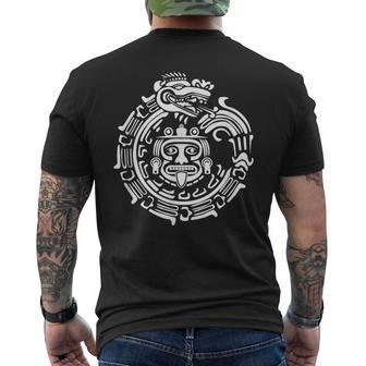 Quetzalcoatl Maya Aztec Antique Symbol T-Shirt mit Rückendruck - Geschenkecke