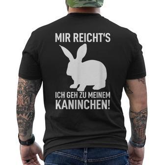 Rabbit Mir Reicht's Ich Geh Zu Meinem Rabbit T-Shirt mit Rückendruck - Geschenkecke