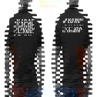 My Rap Name Is Lil’ Hangry Men's T-shirt Back Print | Seseable UK