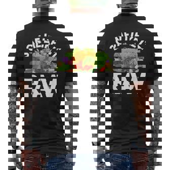 Some Like It Raw Vegan Vegetarian Men's T-shirt Back Print - Thegiftio UK