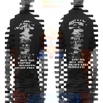 I Really Don't Know What He Said At The End Of That Sentence Men's T-shirt Back Print - Thegiftio