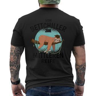 Realschulabschlussom Bettchiller Zur Mitteren Mature Gray T-Shirt mit Rückendruck - Seseable