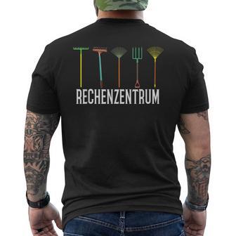 Rechenzentrum Gartenarbeit Landschftsgärtner Horticulture Half Sleeve T-Shirt mit Rückendruck - Geschenkecke