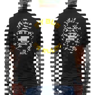 Regalo Divertido Del Conductor Del Autobús Escolar Conductor Del Autobús Camiseta Hombre Estampado Espalda - Regaloses