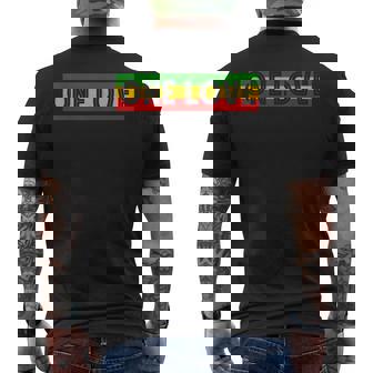 Reggae One Pride Love Jamaican Rasta Reggae Rastafari Roots Men's T-shirt Back Print - Monsterry