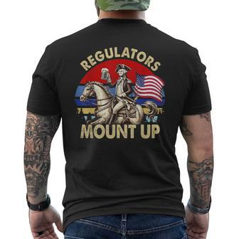 Regulators Mount Up 4Th Of July Independence Day Men's T-shirt Back Print - Monsterry