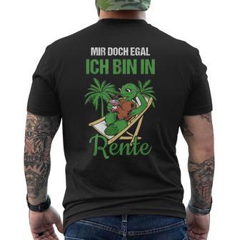 Rensionung Mir Doch Egal Ich Bin In Rente S T-Shirt mit Rückendruck - Geschenkecke