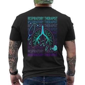 Respiratory Therapist Respiratory Therapy Retro Men's T-shirt Back Print - Thegiftio UK