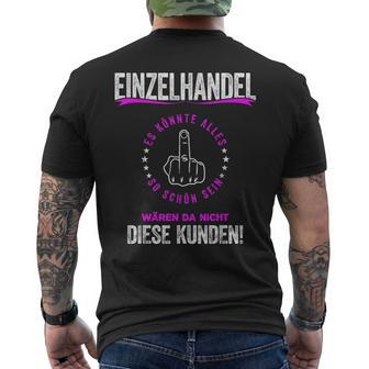 Retail Seller Kaufrau Retail T-Shirt mit Rückendruck - Seseable