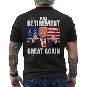 Retired 2024 Retirement 2024 Retiring 2024 Trump Great Again Men's T-shirt Back Print - Thegiftio UK