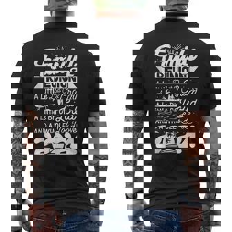 Retro 2024 Family Reunion A Little Bit Of Crazy Family Men's T-shirt Back Print - Monsterry