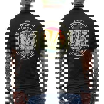 Retro 77 Años Nacido En 1947 Edición Limitada 77 Cumpleaños Camiseta Hombre Estampado Espalda - Regaloses