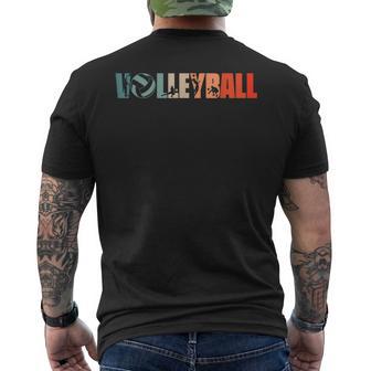 Retro Beacholleyballintageolleyball S T-Shirt mit Rückendruck - Geschenkecke