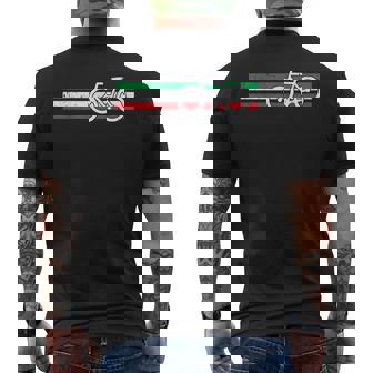 Retro Bicicletta Città Bici Ciclista Banda Italia T-shirt da uomo con stampa posteriore - Novitaregali